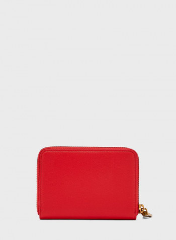 Zip Through Purse Red