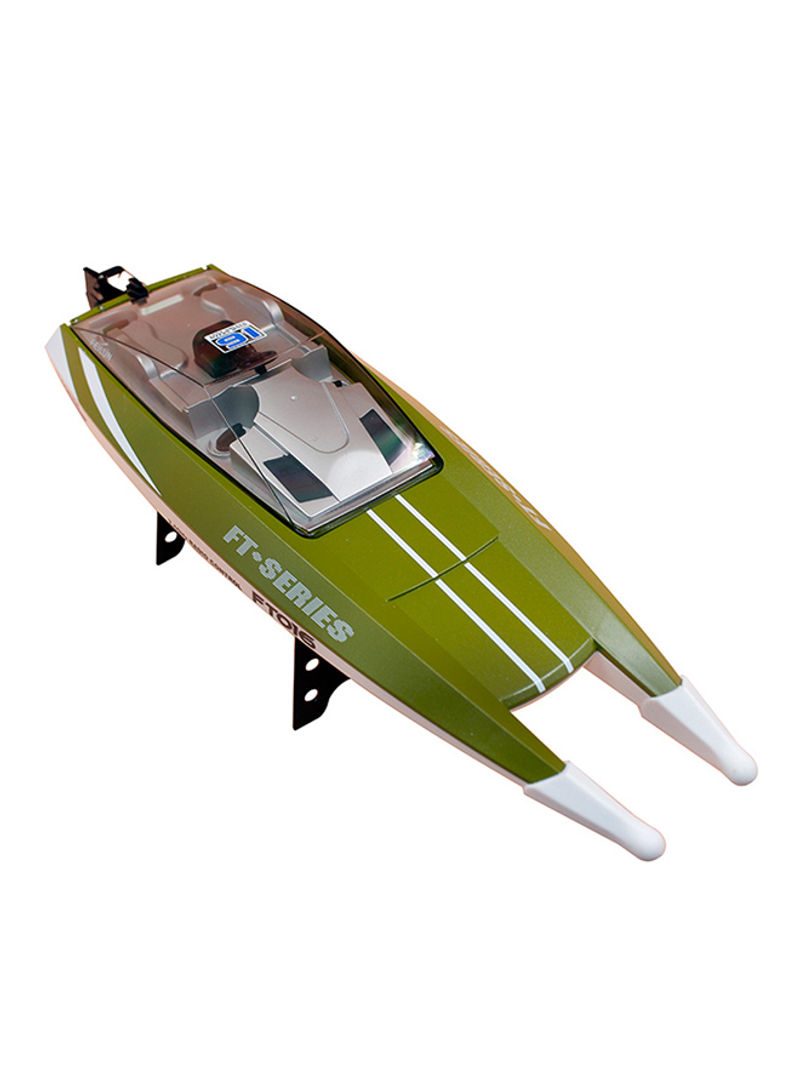 RC Racing Boat With Water Cooling Flipped Self-Righting Function RM10206GR 50x20x19centimeter