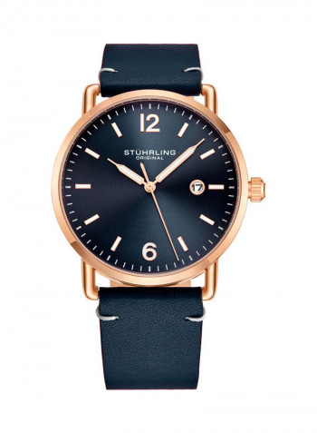 Men's Leather Analog Watch 3901.3