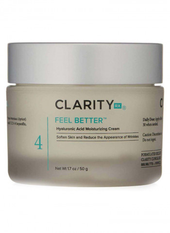 Feel Better Hyaluronic Acid Moisturizing Cream 1.7ounce