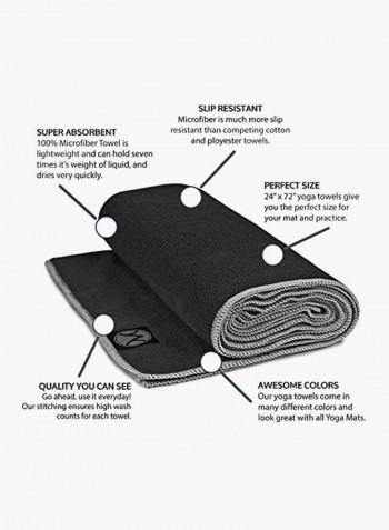 24-Inch-By-72-Inch Microfiber Yoga Towel 6.25X8.5X3.5inch
