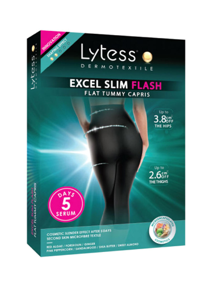 Excel Slim Flash Flat Tummy Capris S/M