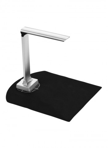 ماسح ضوئي عالي السرعة وقابل للطي للمستندات والصور مزود بمنفذ USB  37x13.5x16سم أسود/ فضي