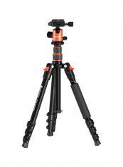 360 Degree Rotating Tripod Stand Black/Orange