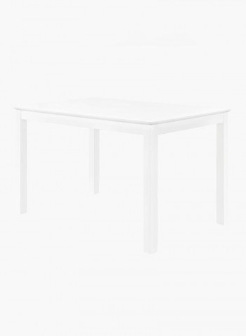 6-Seater Boston Dining Table White 150x74x90cm