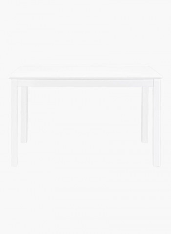 6-Seater Boston Dining Table White 150x74x90cm