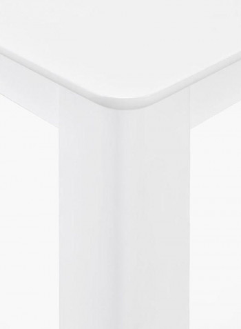 6-Seater Boston Dining Table White 150x74x90cm
