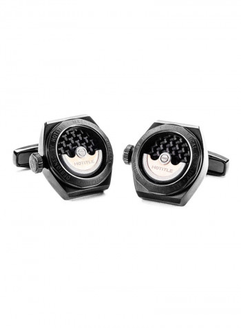 Eternity Stainless Steel Cufflinks