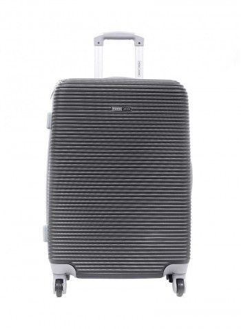 Hardside 3 Piece Luggage Trolley Set Dark Grey