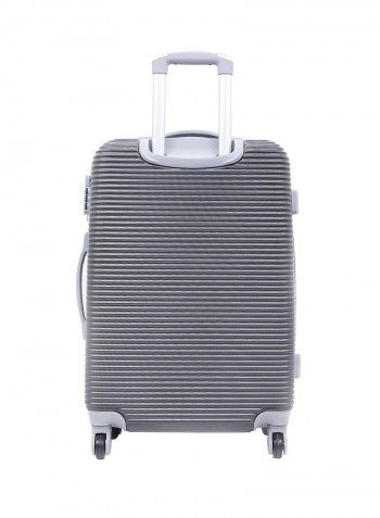 Hardside 3 Piece Luggage Trolley Set Dark Grey