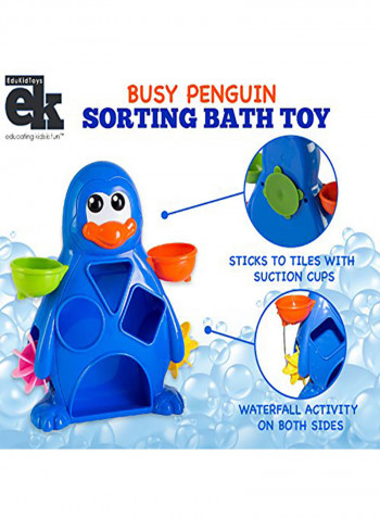 A Busy Penguin Baby Bath Toy
