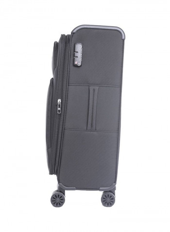 Opal Softside 3 Piece Luggage Trolley Set Black