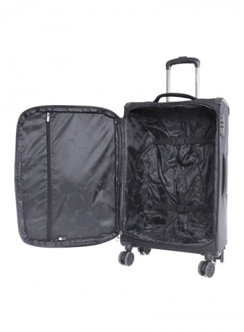 Opal Softside 3 Piece Luggage Trolley Set Black