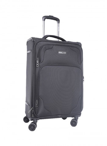 Opal Softside 3 Piece Luggage Trolley Set Black