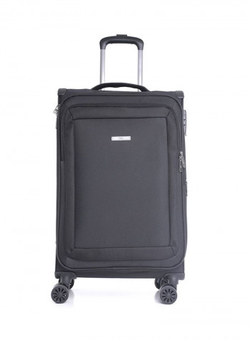 Opal Softside 3 Piece Luggage Trolley Set Black