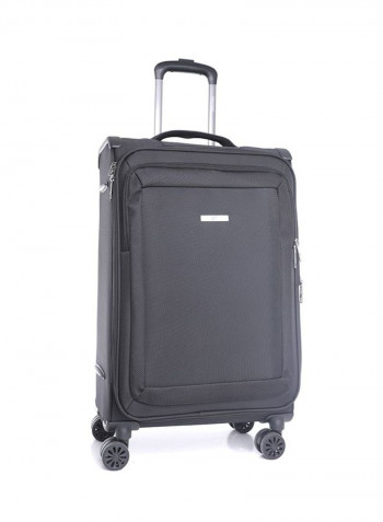 Opal Softside 3 Piece Luggage Trolley Set Black
