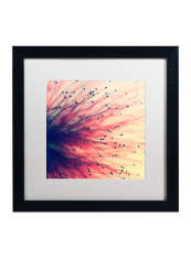 Into The Future Wall Poster With Frame Black/Red 16 x 16 x 0.5inch