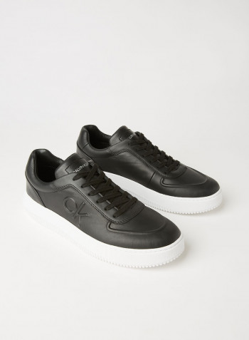 Leather Sneakers Black