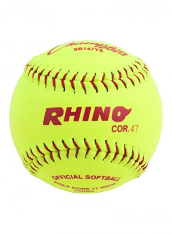 Pack Of 12 Synthetic Leather Softballs