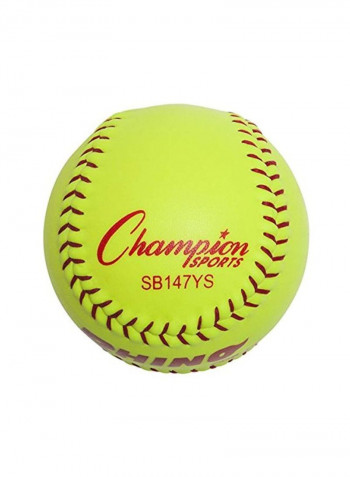 Pack Of 12 Synthetic Leather Softballs
