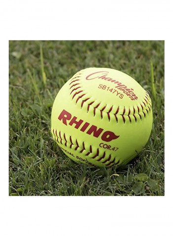 Pack Of 12 Synthetic Leather Softballs