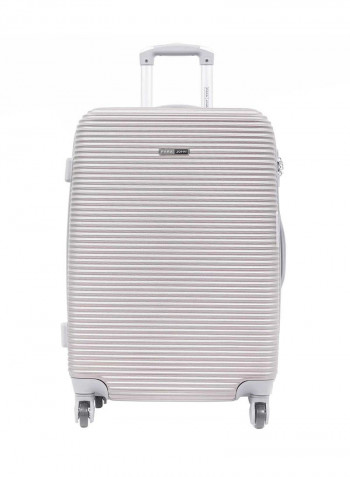 Hardside 3 Piece Luggage Trolley Set Champagne