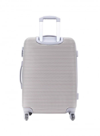 Hardside 3 Piece Luggage Trolley Set Champagne