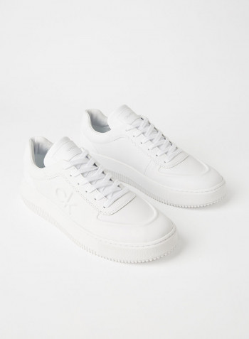 Lace-up Chunky Sole Sneakers Bright White