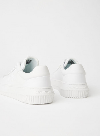 Lace-up Chunky Sole Sneakers Bright White
