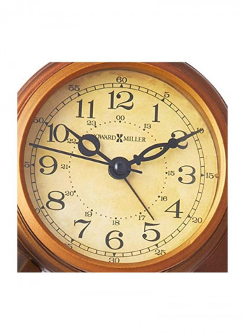 Propeller Alarm Weather And Maritime Table Clock Brown/Black/Beige 3.8x9x8.2inch