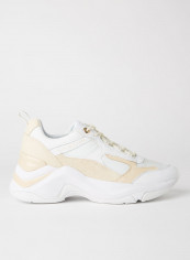 Chunky Wedge Sneakers White
