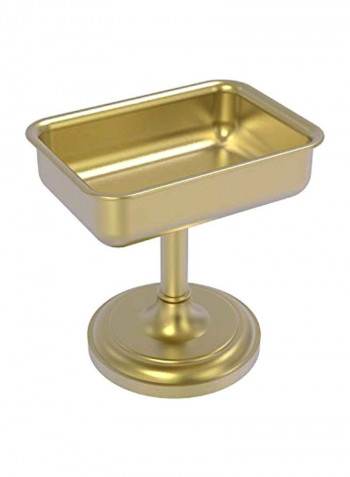 Countertop Brass Soap Dish Gold 4.5x3.5x4inch