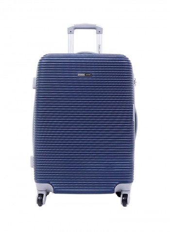 Hardside 3 Piece Luggage Trolley Set Navy Blue