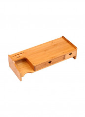Multipurpose Organizing Shelf Bamboo 50.5x7.2x21centimeter