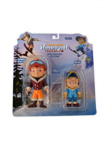 2-In-1 Bheem And Raju Himalayan Adventure Action Figure Toy Set