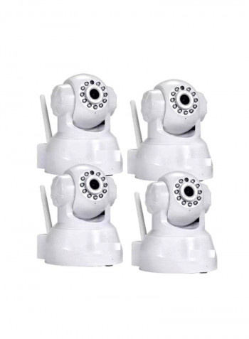 4-Piece P2P Wireless Security IP Camera