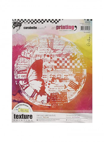 Art Printing Rubber Texture Plate Letters Red/White/Black