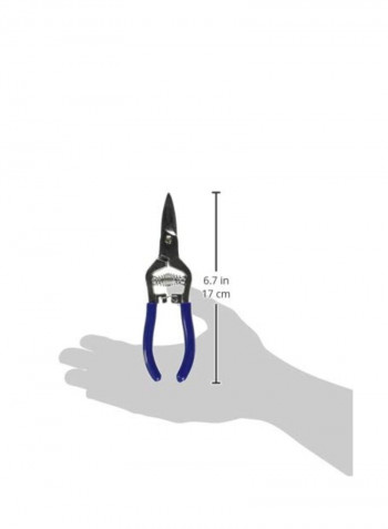 Spring Loaded Rag Quilting Snips Silver/Blue 6inch