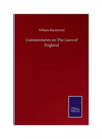 Commentaries On The Laws Of England Paperback English by William Blackstone - 2020