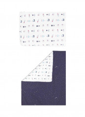 Galaxy Oval Fitted Crib Sheet