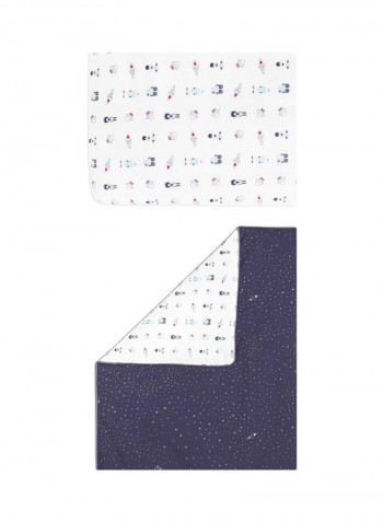 Galaxy Oval Fitted Crib Sheet