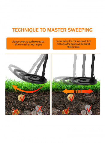 Portable Metal Detector Black