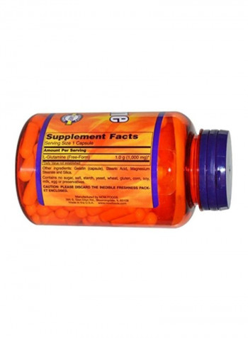 Pack Of 2 L-Glutamine Dietary Supplement - 120 Capsules