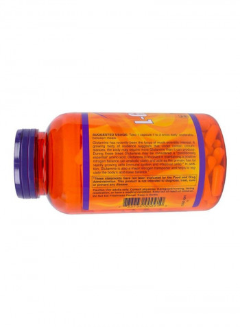 Pack Of 2 L-Glutamine Dietary Supplement - 120 Capsules