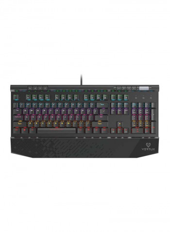 Tungsten Hyper Action Mechanical Gaming Keyboard MX Cherry Black with Volume Scroller Black