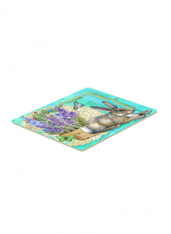 Springtime Rabbit Kitchen/Bath Mat Multicolour 16 x 24inch