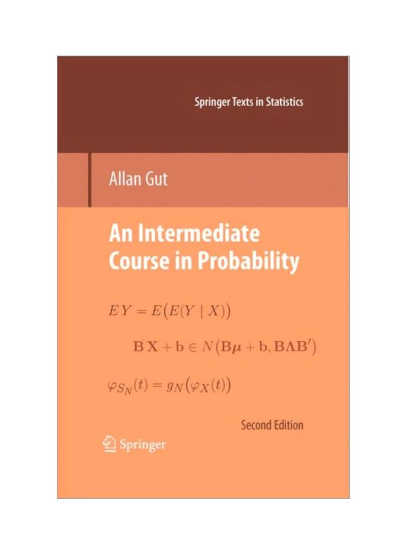 An Intermediate Course In Probability Hardcover 2