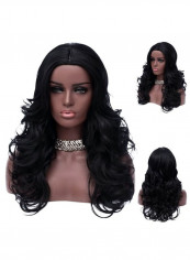 Natural Look Realistic Full Head Hair Wig Black 14inch