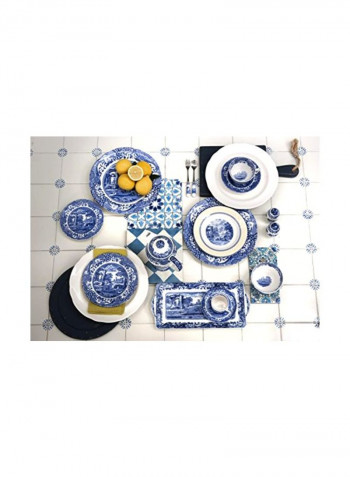 Pack Of 4 Cereal Bowl Blue/White 6x6x2inch