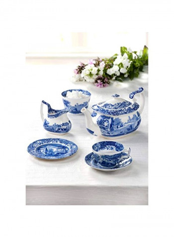 Pack Of 4 Cereal Bowl Blue/White 6x6x2inch